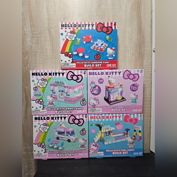 Officially Licensed Sanrio Hello Kitty Building Blocks Sets Creative 6Pack - NEW - Picture 2 of 5